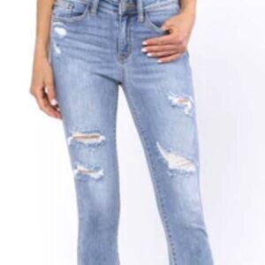 Judy Blue Taylor Mid-Rise Capri Jeans sz 18W